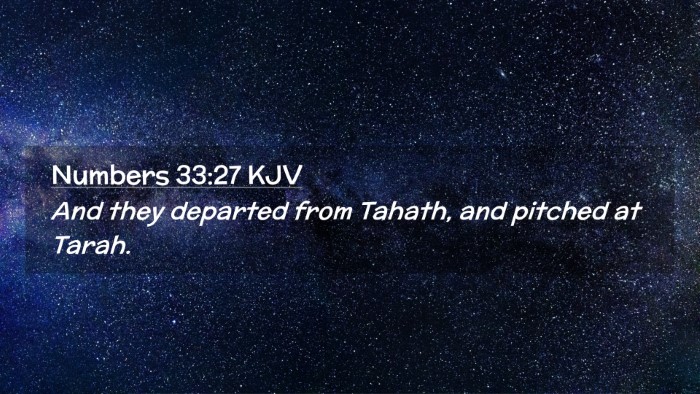 Picture 02 - Numbers 33:27 KJV Desktop Wallpaper - And they departed from Tahath, and pitched at - Desktop Bible Verse Wallpaper