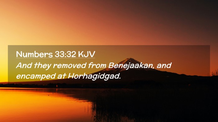 Picture 02 - Numbers 33:32 KJV Desktop Wallpaper - And they removed from Benejaakan, and encamped at - Desktop Bible Verse Wallpaper