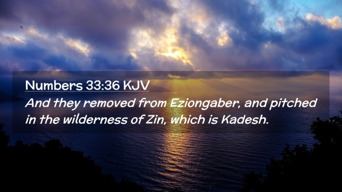 Picture 02 - Numbers 33:36 KJV Desktop Wallpaper - And they removed from Eziongaber, and pitched in - Desktop Bible Verse Wallpaper