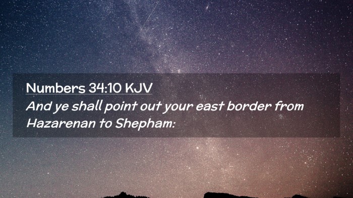 Picture 02 - Numbers 34:10 KJV Desktop Wallpaper - And ye shall point out your east border from - Desktop Bible Verse Wallpaper