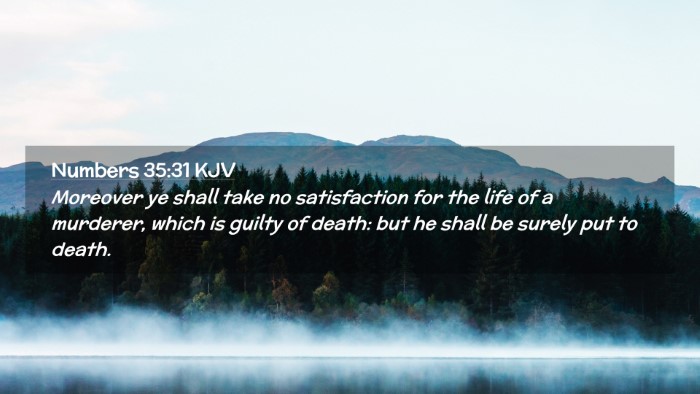Picture 02 - Numbers 35:31 KJV Desktop Wallpaper - Moreover ye shall take no satisfaction for the - Desktop Bible Verse Wallpaper