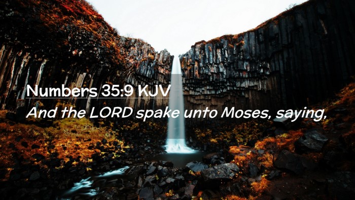 Picture 02 - Numbers 35:9 KJV Desktop Wallpaper - And the LORD spake unto Moses, - Desktop Bible Verse Wallpaper