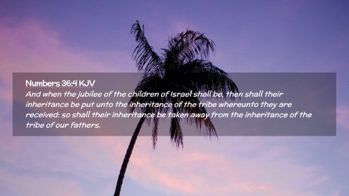 Picture 02 - Numbers 36:4 KJV Desktop Wallpaper - And when the jubilee of the children of Israel - Desktop Bible Verse Wallpaper