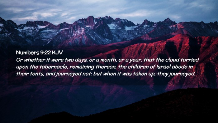 Picture 02 - Numbers 9:22 KJV Desktop Wallpaper - Or whether it were two days, or a month, or a - Desktop Bible Verse Wallpaper