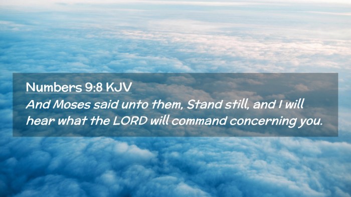 Picture 02 - Numbers 9:8 KJV Desktop Wallpaper - And Moses said unto them, Stand still, and I will - Desktop Bible Verse Wallpaper