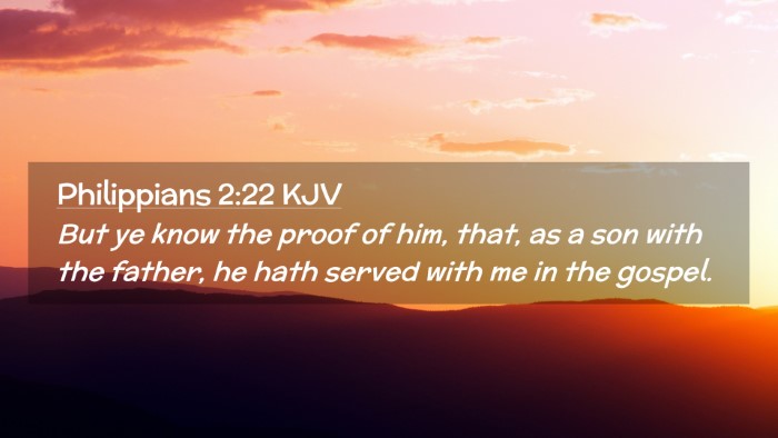 Picture 02 - Philippians 2:22 KJV Desktop Wallpaper - But ye know the proof of him, that, as a son with - Desktop Bible Verse Wallpaper