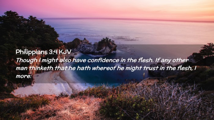 Picture 02 - Philippians 3:4 KJV Desktop Wallpaper - Though I might also have confidence in the flesh. - Desktop Bible Verse Wallpaper