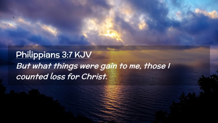 Picture 02 - Philippians 3:7 KJV Desktop Wallpaper - But what things were gain to me, those I counted - Desktop Bible Verse Wallpaper