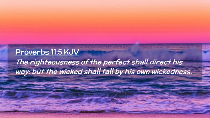 Picture 02 - Proverbs 11:5 KJV Desktop Wallpaper - The righteousness of the perfect shall direct his - Desktop Bible Verse Wallpaper