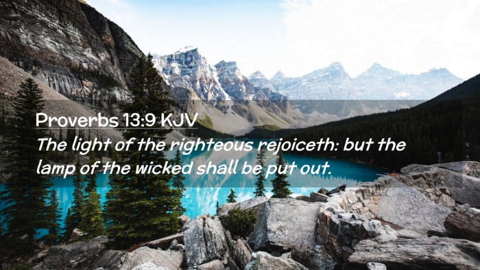 Picture 02 - Proverbs 13:9 KJV Desktop Wallpaper - The light of the righteous rejoiceth: but the - Desktop Bible Verse Wallpaper