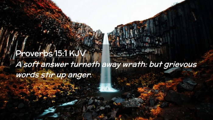 Picture 02 - Proverbs 15:1 KJV Desktop Wallpaper - A soft answer turneth away wrath: but grievous - Desktop Bible Verse Wallpaper