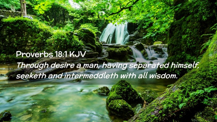 Picture 02 - Proverbs 18:1 KJV Desktop Wallpaper - Through desire a man, having separated himself, - Desktop Bible Verse Wallpaper