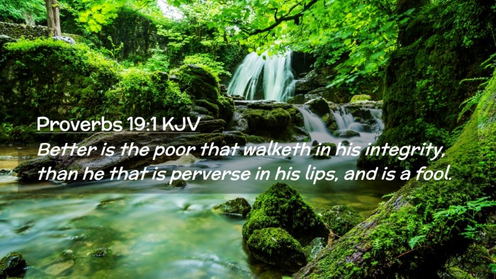 Picture 02 - Proverbs 19:1 KJV Desktop Wallpaper - Better is the poor that walketh in his integrity, - Desktop Bible Verse Wallpaper