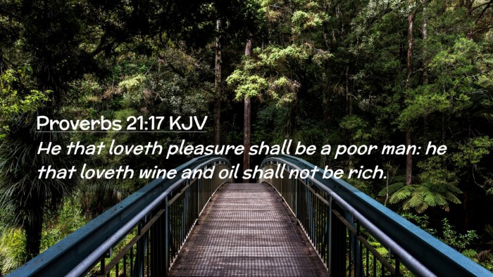 Picture 02 - Proverbs 21:17 KJV Desktop Wallpaper - He that loveth pleasure shall be a poor man: he - Desktop Bible Verse Wallpaper