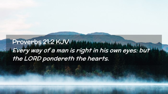 Picture 02 - Proverbs 21:2 KJV Desktop Wallpaper - Every way of a man is right in his own eyes: but - Desktop Bible Verse Wallpaper