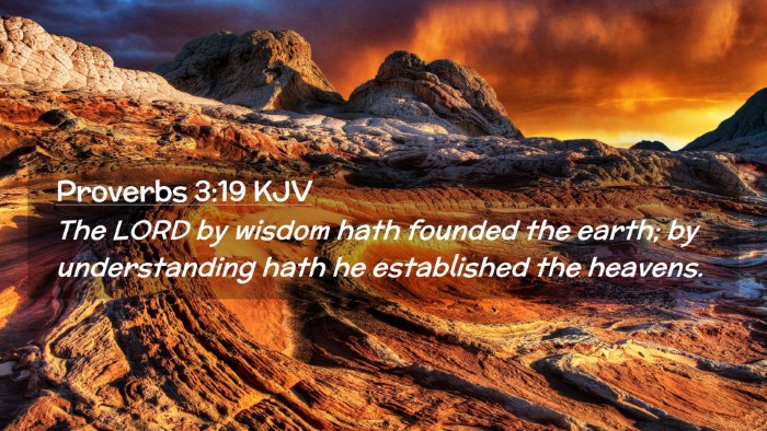 Picture 02 - Proverbs 3:19 KJV Desktop Wallpaper - The LORD by wisdom hath founded the earth; by - Desktop Bible Verse Wallpaper