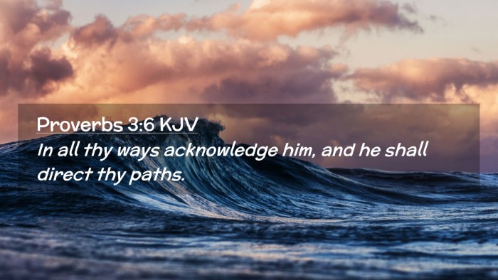 Picture 02 - Proverbs 3:6 KJV Desktop Wallpaper - In all thy ways acknowledge him, and he shall - Desktop Bible Verse Wallpaper