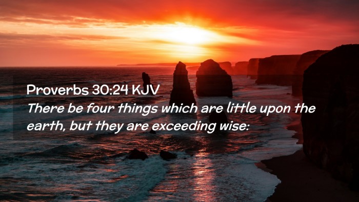 Picture 02 - Proverbs 30:24 KJV Desktop Wallpaper - There be four things which are little upon the - Desktop Bible Verse Wallpaper