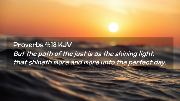 Picture 02 - Proverbs 4:18 KJV Desktop Wallpaper - But the path of the just is as the shining light, - Desktop Bible Verse Wallpaper