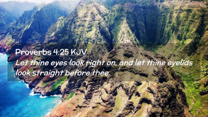 Picture 02 - Proverbs 4:25 KJV Desktop Wallpaper - Let thine eyes look right on, and let thine - Desktop Bible Verse Wallpaper