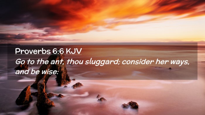 Picture 02 - Proverbs 6:6 KJV Desktop Wallpaper - Go to the ant, thou sluggard; consider her ways, - Desktop Bible Verse Wallpaper
