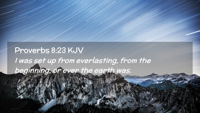 Picture 02 - Proverbs 8:23 KJV Desktop Wallpaper - I was set up from everlasting, from the - Desktop Bible Verse Wallpaper