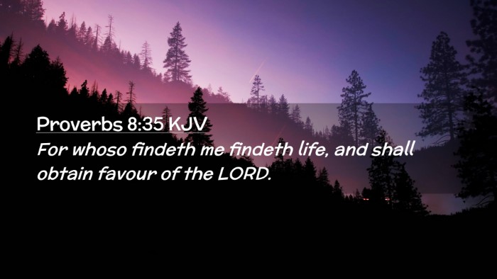 Picture 02 - Proverbs 8:35 KJV Desktop Wallpaper - For whoso findeth me findeth life, and shall - Desktop Bible Verse Wallpaper