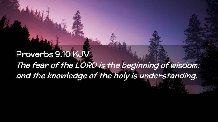 Picture 02 - Proverbs 9:10 KJV Desktop Wallpaper - The fear of the LORD is the beginning of wisdom: - Desktop Bible Verse Wallpaper