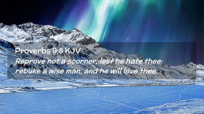 Picture 02 - Proverbs 9:8 KJV Desktop Wallpaper - Reprove not a scorner, lest he hate thee: rebuke - Desktop Bible Verse Wallpaper