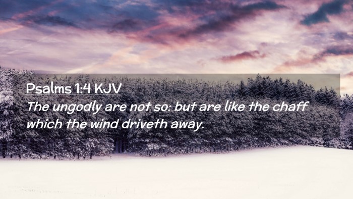 Picture 02 - Psalms 1:4 KJV Desktop Wallpaper - The ungodly are not so: but are like the chaff - Desktop Bible Verse Wallpaper