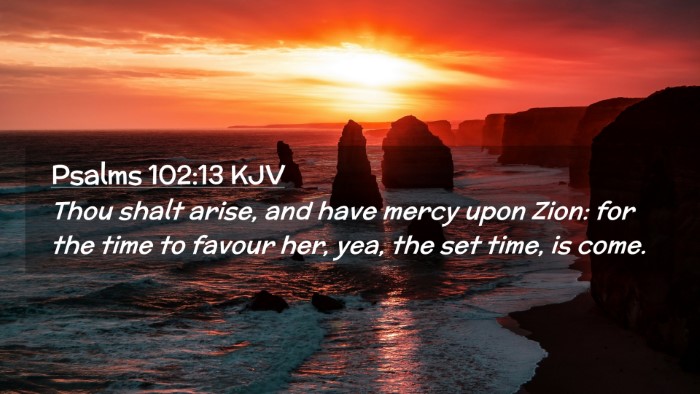 Picture 02 - Psalms 102:13 KJV Desktop Wallpaper - Thou shalt arise, and have mercy upon Zion: for - Desktop Bible Verse Wallpaper
