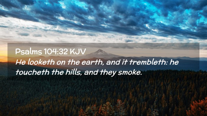 Picture 02 - Psalms 104:32 KJV Desktop Wallpaper - He looketh on the earth, and it trembleth: he - Desktop Bible Verse Wallpaper