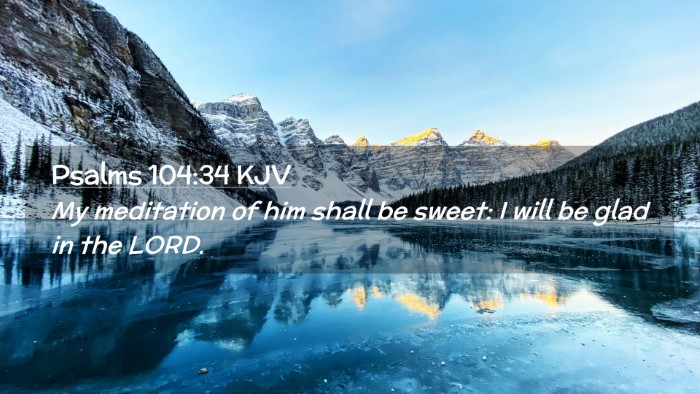 Picture 02 - Psalms 104:34 KJV Desktop Wallpaper - My meditation of him shall be sweet: I will be - Desktop Bible Verse Wallpaper