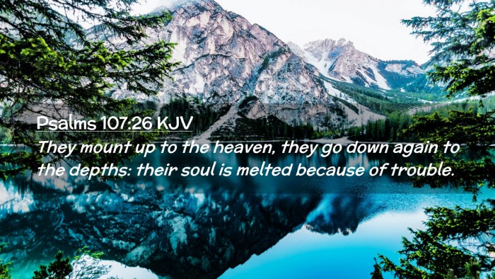 Picture 02 - Psalms 107:26 KJV Desktop Wallpaper - They mount up to the heaven, they go down again - Desktop Bible Verse Wallpaper
