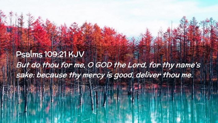 Picture 02 - Psalms 109:21 KJV Desktop Wallpaper - But do thou for me, O GOD the Lord, for thy - Desktop Bible Verse Wallpaper