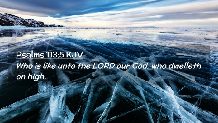 Picture 02 - Psalms 113:5 KJV Desktop Wallpaper - Who is like unto the LORD our God, who dwelleth - Desktop Bible Verse Wallpaper