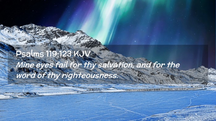 Picture 02 - Psalms 119:123 KJV Desktop Wallpaper - Mine eyes fail for thy salvation, and for the - Desktop Bible Verse Wallpaper