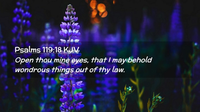 Picture 02 - Psalms 119:18 KJV Desktop Wallpaper - Open thou mine eyes, that I may behold wondrous - Desktop Bible Verse Wallpaper