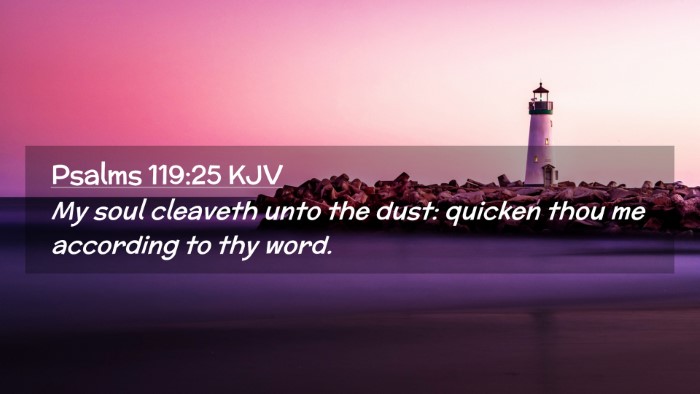 Picture 02 - Psalms 119:25 KJV Desktop Wallpaper - My soul cleaveth unto the dust: quicken thou me - Desktop Bible Verse Wallpaper