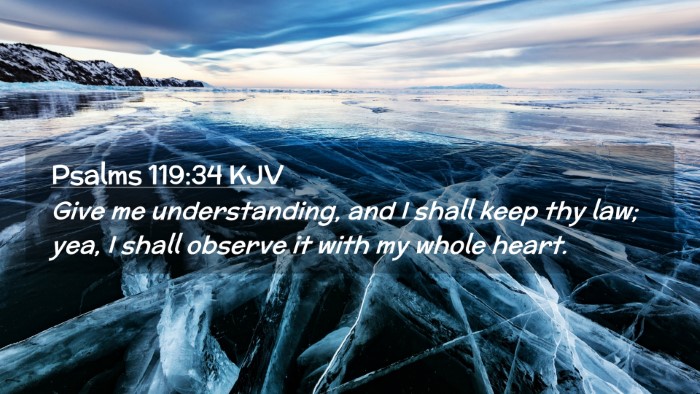 Picture 02 - Psalms 119:34 KJV Desktop Wallpaper - Give me understanding, and I shall keep thy law; - Desktop Bible Verse Wallpaper