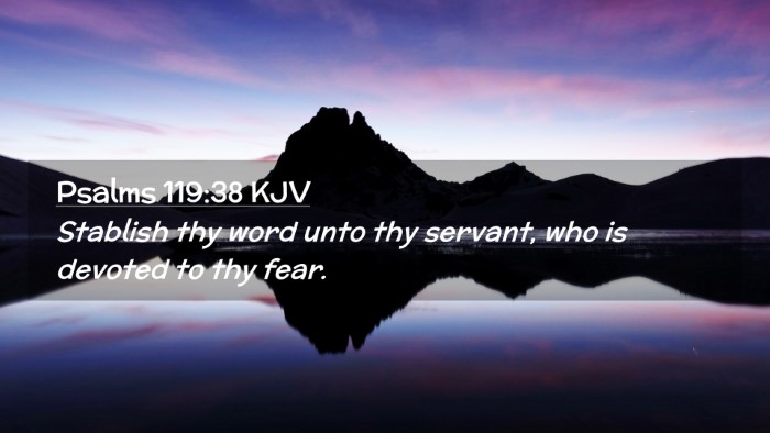 Picture 02 - Psalms 119:38 KJV Desktop Wallpaper - Stablish thy word unto thy servant, who is - Desktop Bible Verse Wallpaper