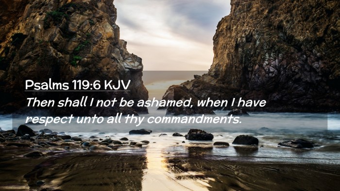 Picture 02 - Psalms 119:6 KJV Desktop Wallpaper - Then shall I not be ashamed, when I have respect - Desktop Bible Verse Wallpaper