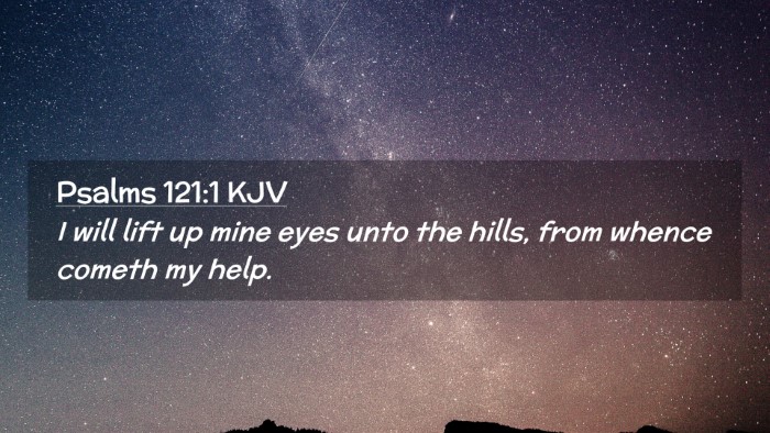 Picture 02 - Psalms 121:1 KJV Desktop Wallpaper - I will lift up mine eyes unto the hills, from - Desktop Bible Verse Wallpaper