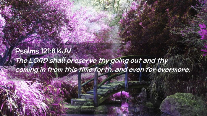Picture 02 - Psalms 121:8 KJV Desktop Wallpaper - The LORD shall preserve thy going out and thy - Desktop Bible Verse Wallpaper