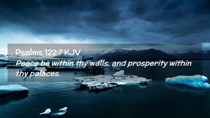 Picture 02 - Psalms 122:7 KJV Desktop Wallpaper - Peace be within thy walls, and prosperity within - Desktop Bible Verse Wallpaper