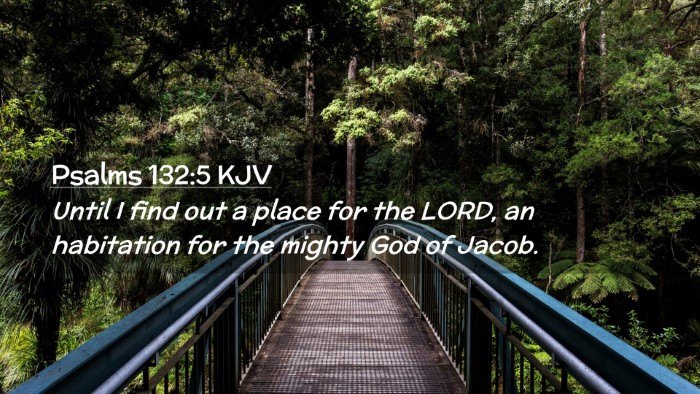 Picture 02 - Psalms 132:5 KJV Desktop Wallpaper - Until I find out a place for the LORD, an - Desktop Bible Verse Wallpaper