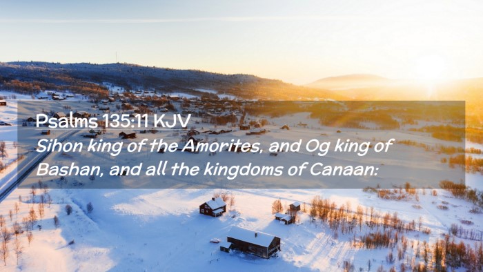 Picture 02 - Psalms 135:11 KJV Desktop Wallpaper - Sihon king of the Amorites, and Og king of - Desktop Bible Verse Wallpaper