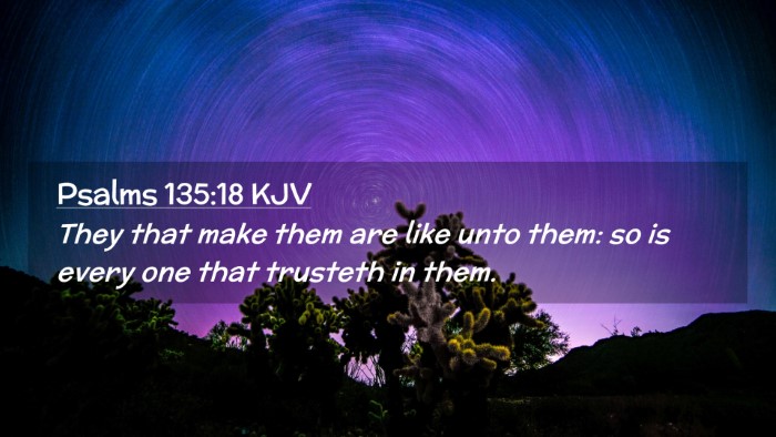 Picture 02 - Psalms 135:18 KJV Desktop Wallpaper - They that make them are like unto them: so is - Desktop Bible Verse Wallpaper