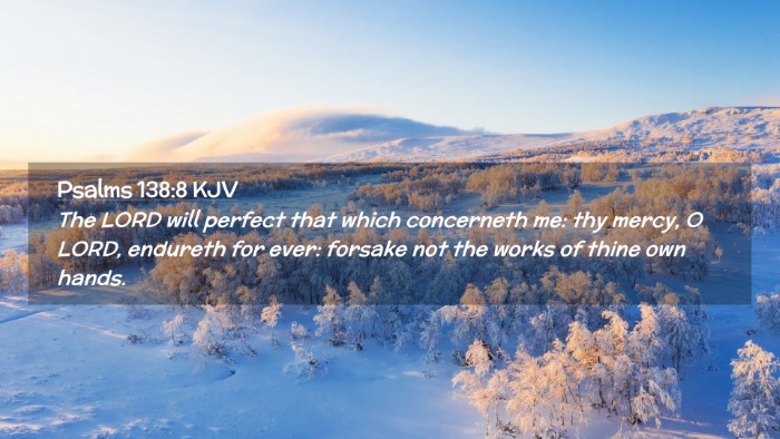 Picture 02 - Psalms 138:8 KJV Desktop Wallpaper - The LORD will perfect that which concerneth me: - Desktop Bible Verse Wallpaper