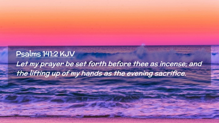 Picture 02 - Psalms 141:2 KJV Desktop Wallpaper - Let my prayer be set forth before thee as - Desktop Bible Verse Wallpaper